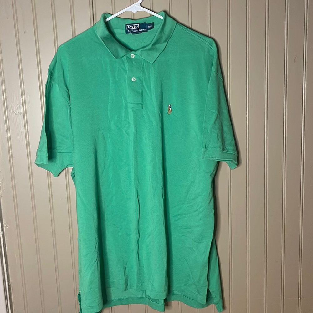 Men’s Green Polo Ralph Lauren XXL Collared Shirt